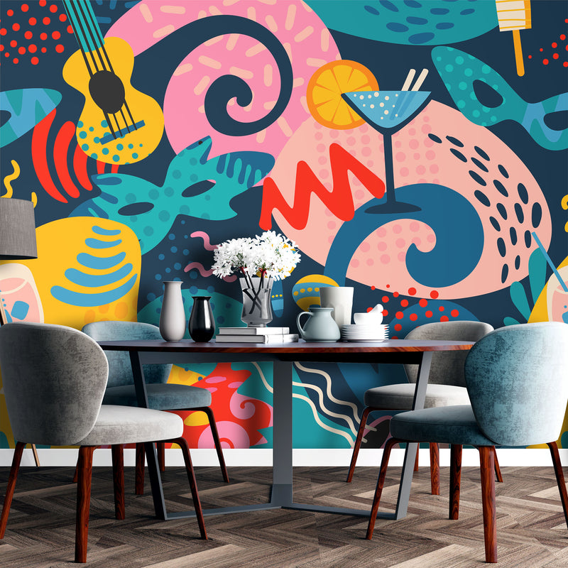 Modern art – Mural Wallpaper, PVC Free, Non-Toxic