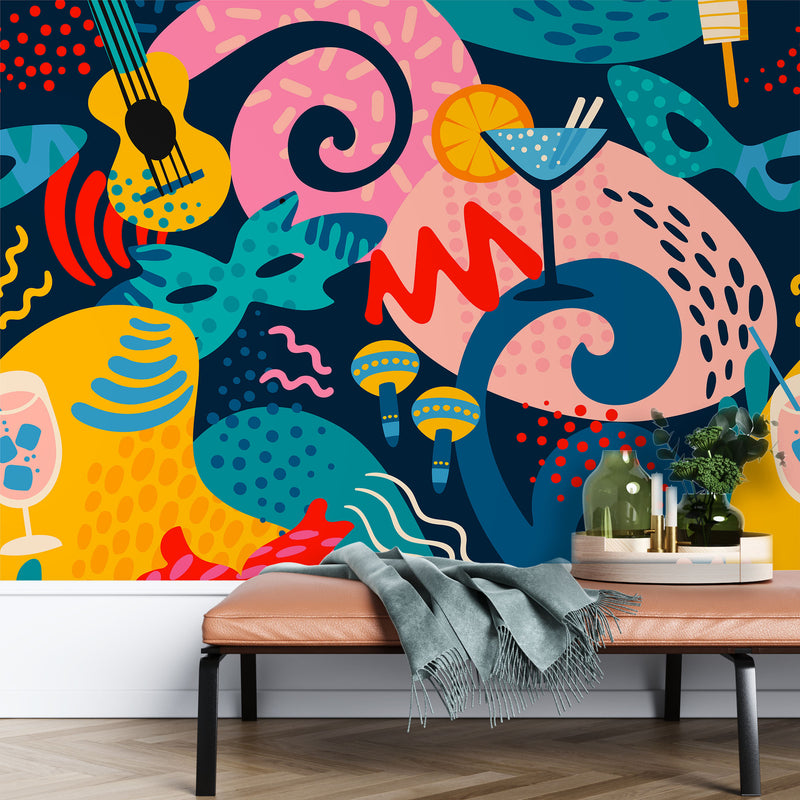 Modern art – Mural Wallpaper, PVC Free, Non-Toxic