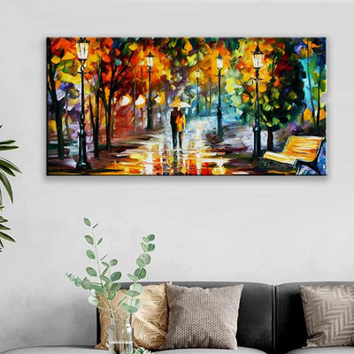 Forest Scenery Canvas Wall Painting Big Panoramic