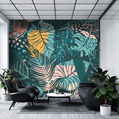 Leaves art – Mural Wallpaper, PVC Free, Non-Toxic