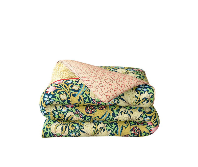 Traditional Floral Print King Size Comforter (100% Cotton, Reversible)