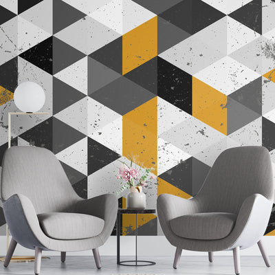 Multicolor modern geometric – Mural Wallpaper, PVC Free, Non-Toxic