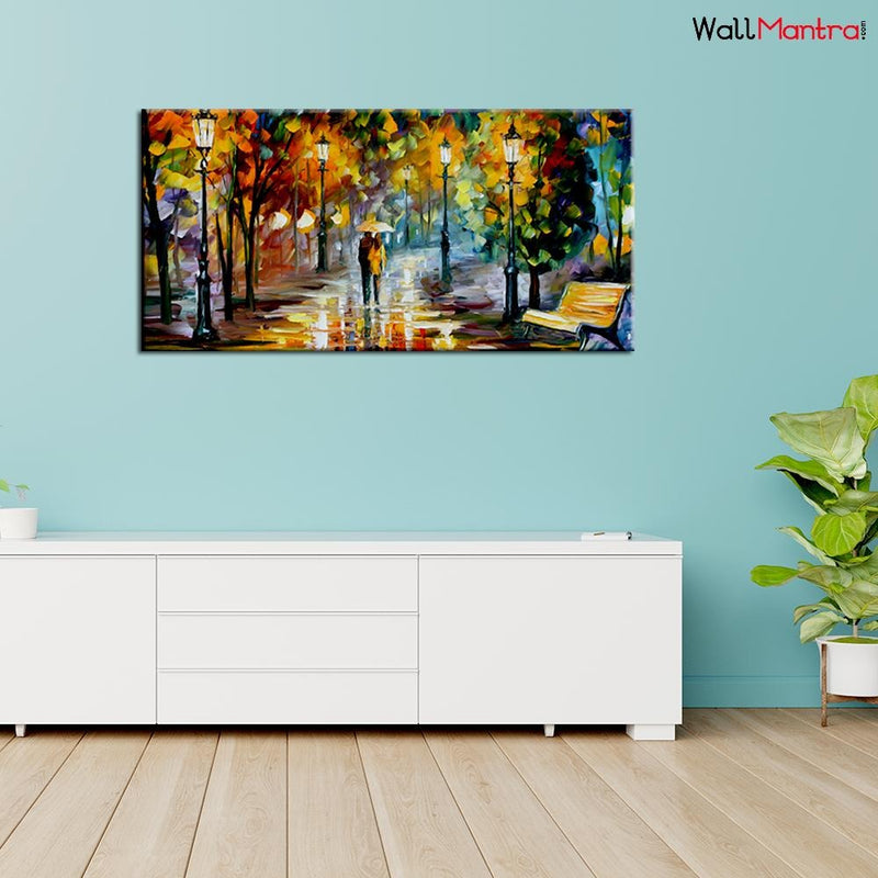 Forest Scenery Canvas Wall Painting Big Panoramic