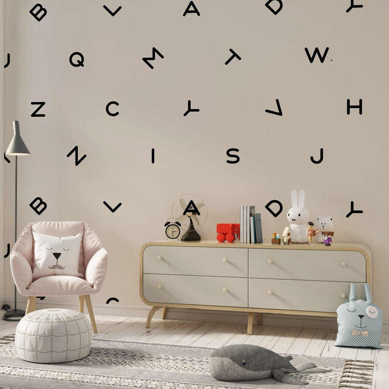 Seamless alphabets pattern