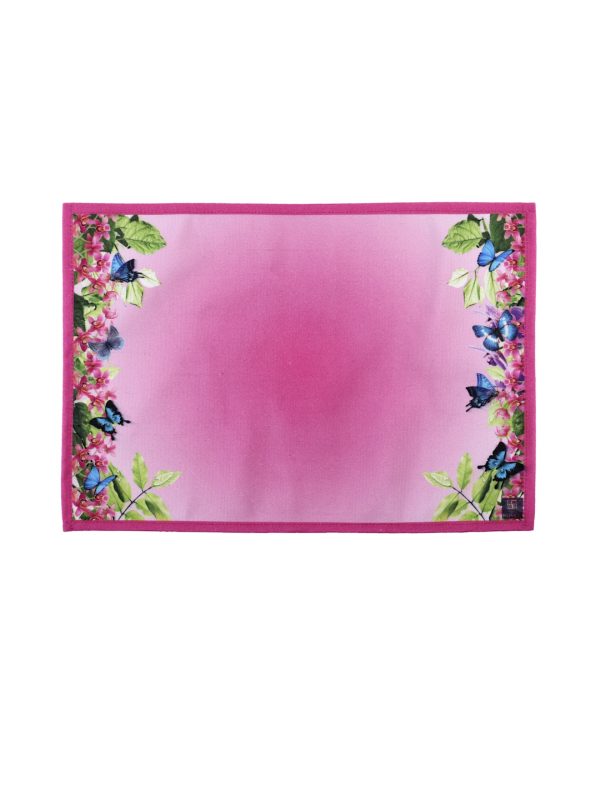 Pink Cotton Dining Table Mats/Place Mats – Set of 6