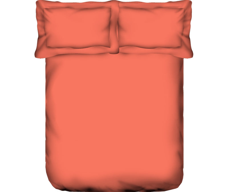 Supima Orange Bedsheet Super King Size