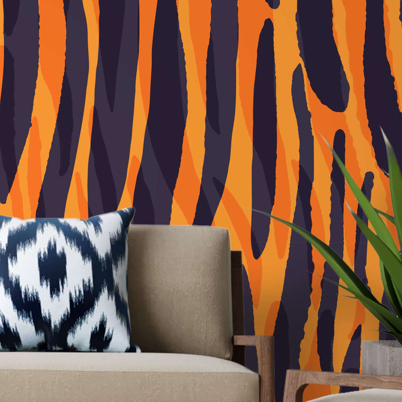 Tiger skin print – Mural Wallpaper, PVC Free, Non-Toxic