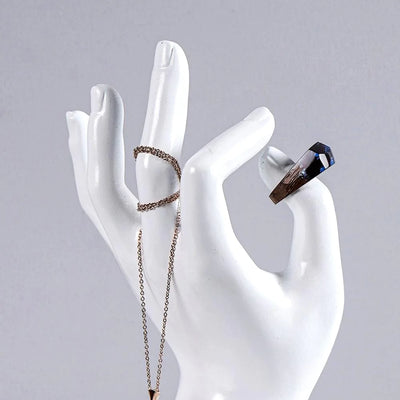 Modern Art Untainted Hand Jewelry Holder (9462)