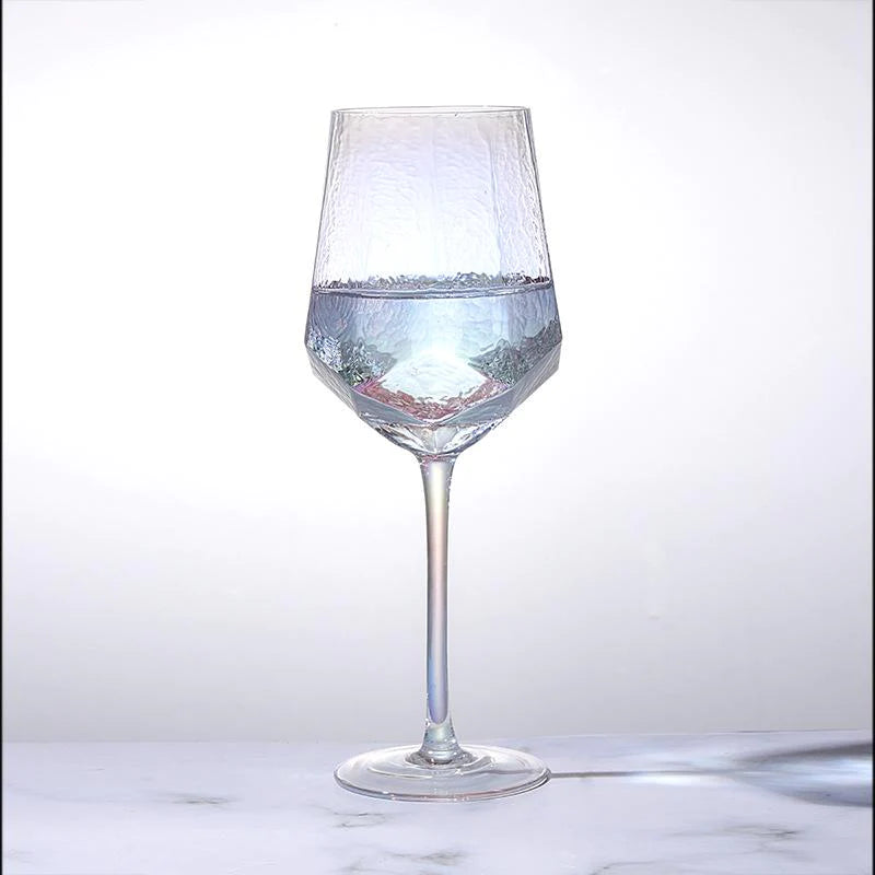 RAINBOW HEXAGONAL STEM GLASS - SET OF 2 (9462)