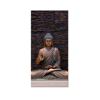 Wall Painting of Peaceful Gautam Buddha Canvas Printed