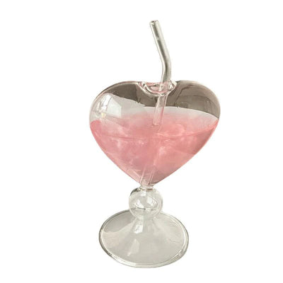 HEART SHAPE COCKTAIL GLASS - SET OF 2 (9462)