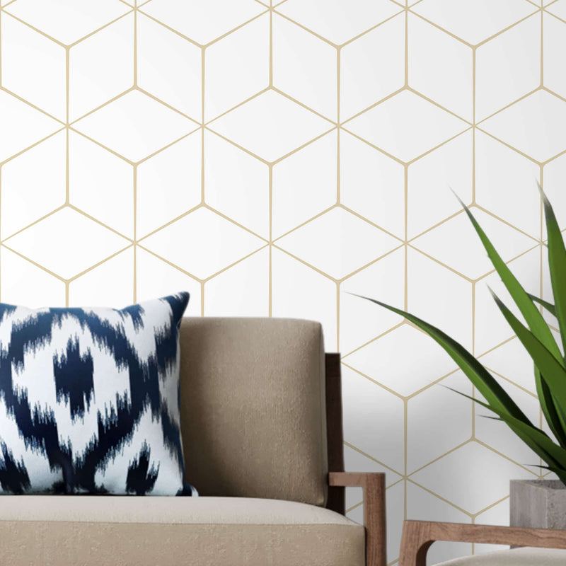 Seamless hexagon – Mural Wallpaper, PVC Free, Non-Toxic