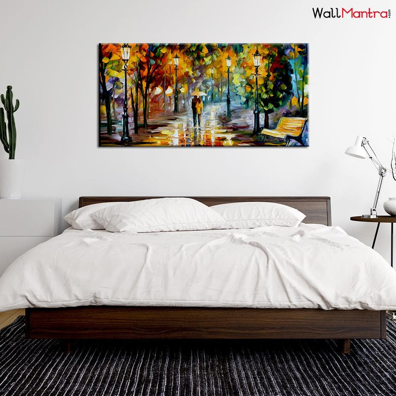 Forest Scenery Canvas Wall Painting Big Panoramic