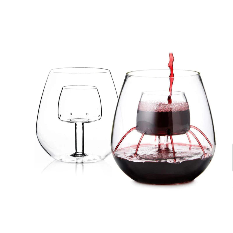 STEMLESS FOUNTAIN GLASS - SET OF 2 (9462)