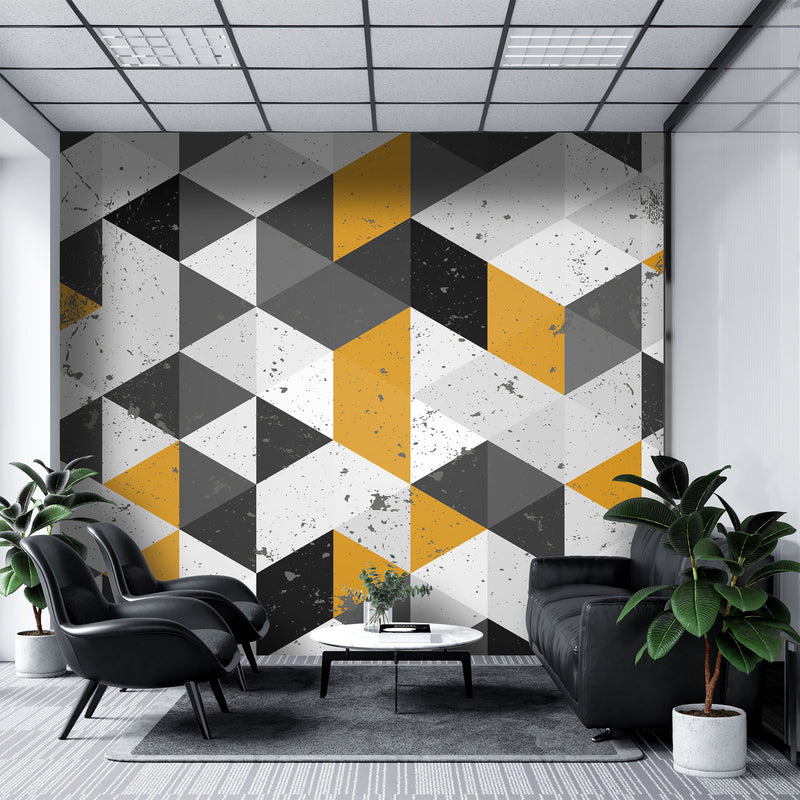 Multicolor modern geometric – Mural Wallpaper, PVC Free, Non-Toxic