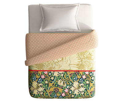 Intricate Pattern Single Size Comforter (100% Cotton, Reversible)