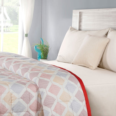 Grace Red 6 Pcs Double Quilt Set