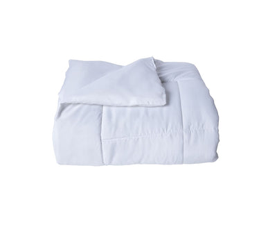 Plain White Double Size Duvet (100% Cotton, Reversible)