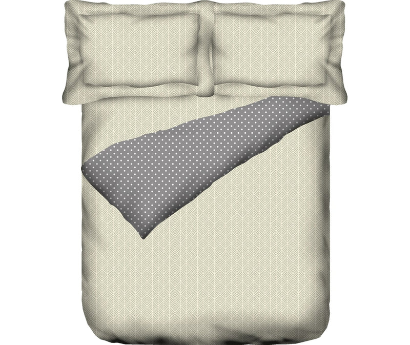 Minimal Pattern King Size Comforter (100% Cotton, Reversible)