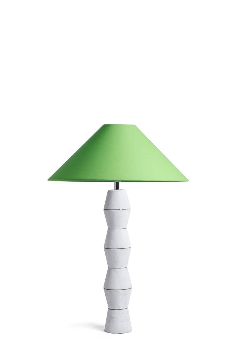 Tala Washed White Wood Table Lamp