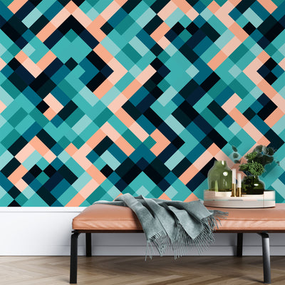 Geometric Design – Mural Wallpaper, PVC Free, Non-Toxic