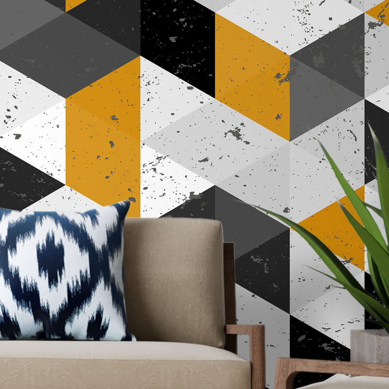 Multicolor modern geometric – Mural Wallpaper, PVC Free, Non-Toxic