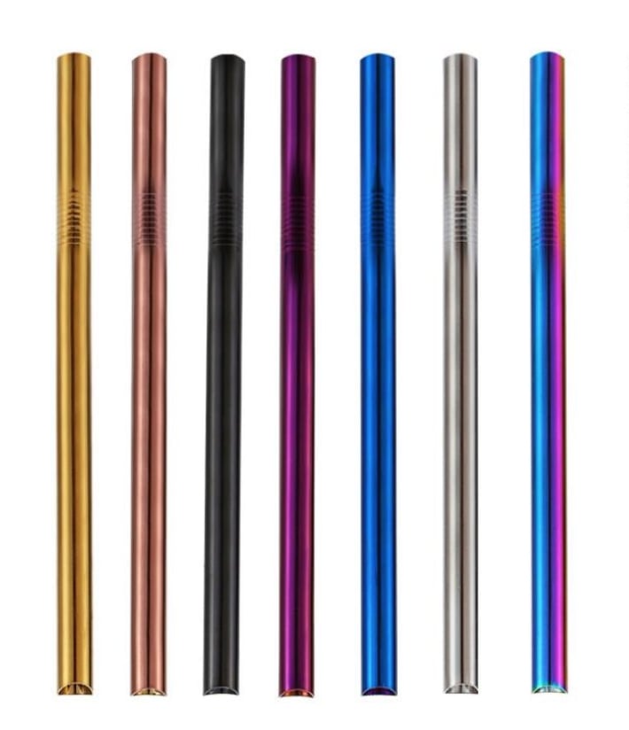 Set of 7 Colourful Straws