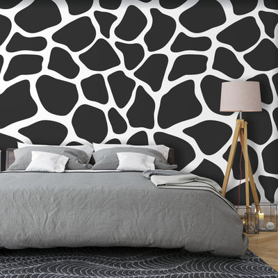 Seamless giraffe skin pattern – Mural Wallpaper, PVC Free, Non-Toxic