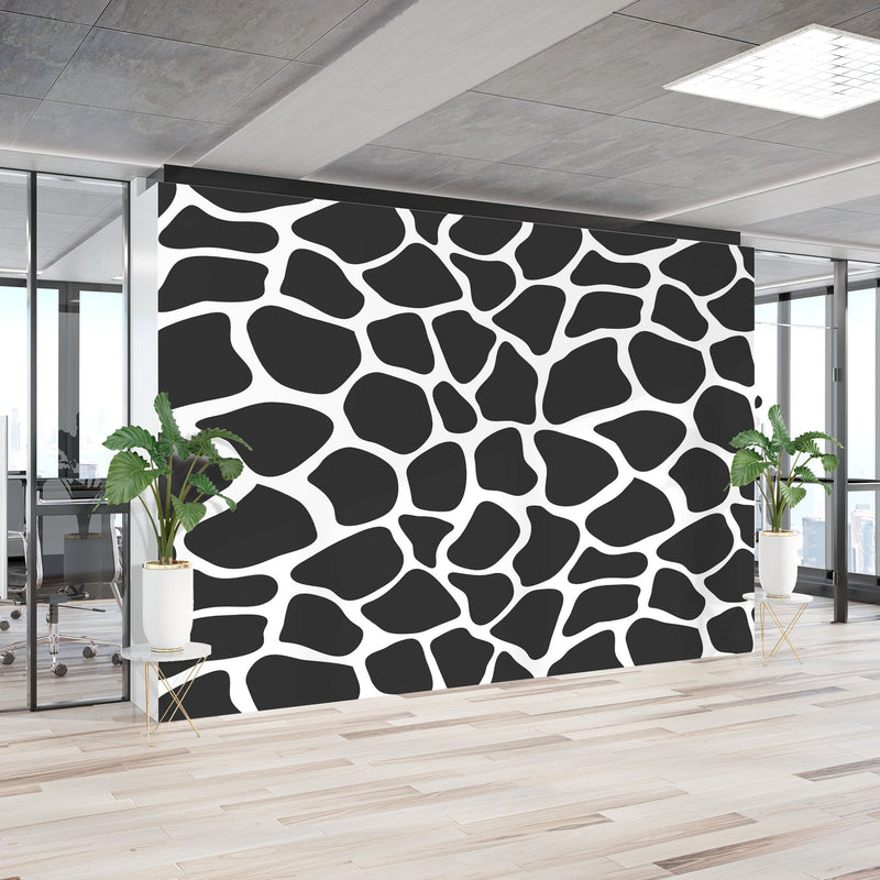 Seamless giraffe skin pattern – Mural Wallpaper, PVC Free, Non-Toxic