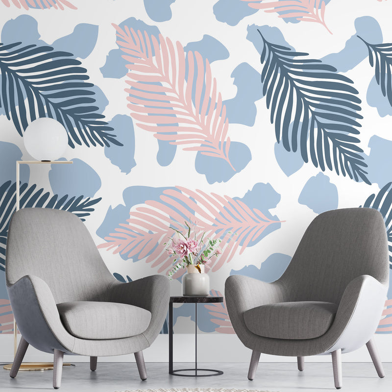 Seamless leaves – Mural Wallpaper, PVC Free, Non-Toxic