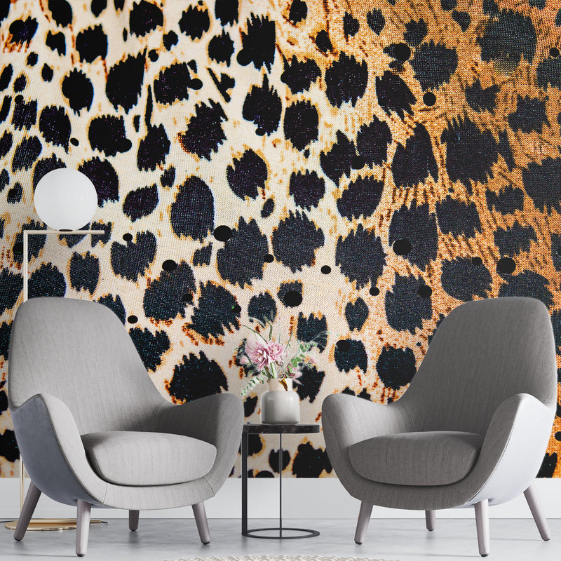 Tiger print – Mural Wallpaper, PVC Free, Non-Toxic