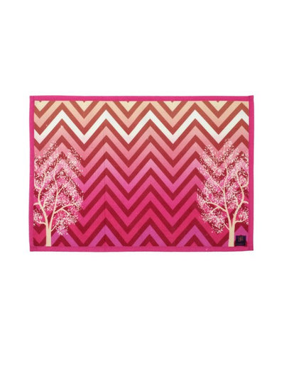 Pink Cotton Dining Table Mats/Place Mats – Set of 6