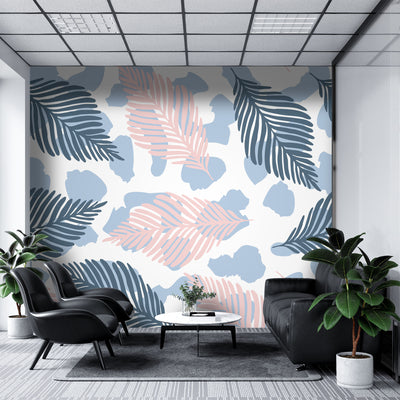 Seamless leaves – Mural Wallpaper, PVC Free, Non-Toxic