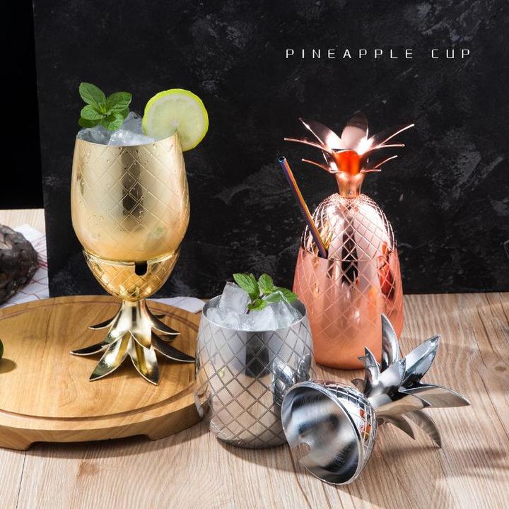 Pineapple Cocktail Glass - Set of 2