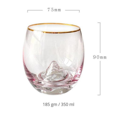 Monte Glasses with Golden Rim - Set of 2