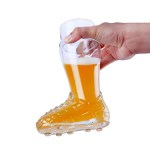 Boot Shoe Glass Shaped Beer Mug | 360 ml | Weight 500 GMS | Unique | Imported | Beer Mug Gift Set | Ideal for Beer | Juice and Cocktails(9462)