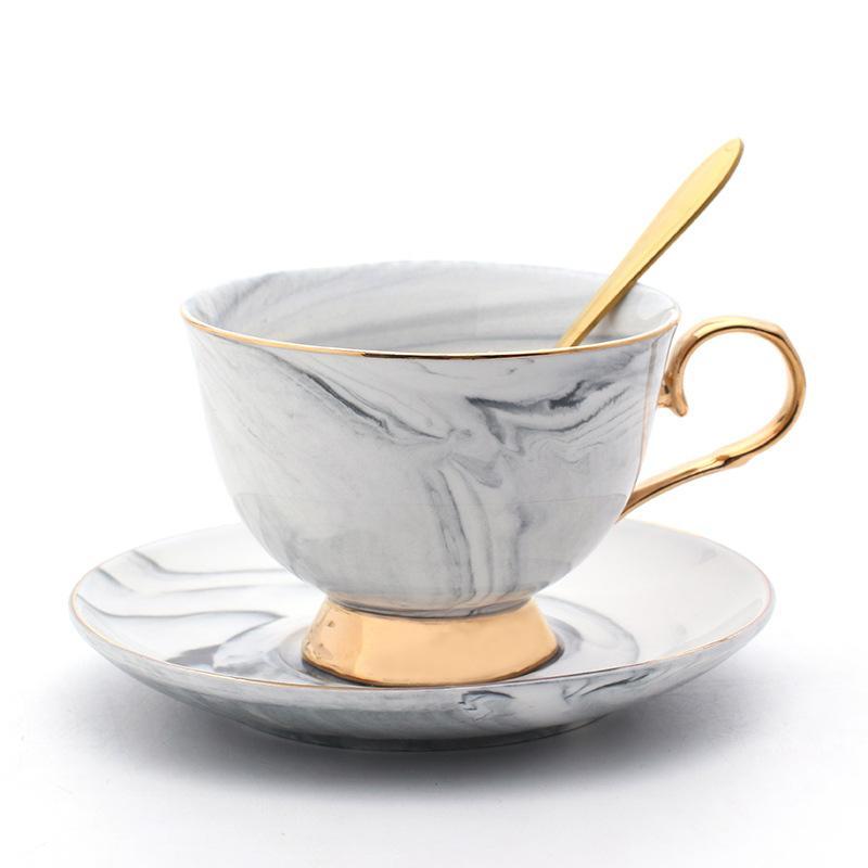 Gold & Marble Coffee & Tea Cups