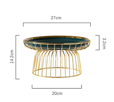 Emerald Fruits Serving Tray