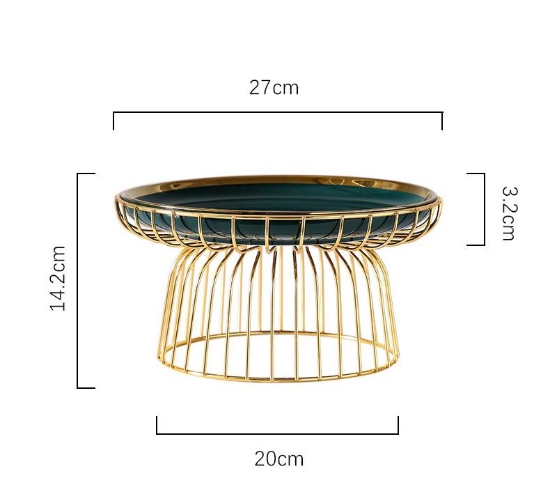 Emerald Fruits Serving Tray