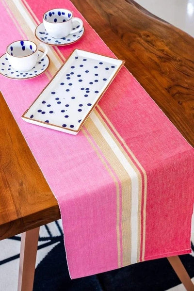 Recoloured Fuchsia Table Runner