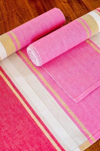 Recoloured Fuchsia Table Runner