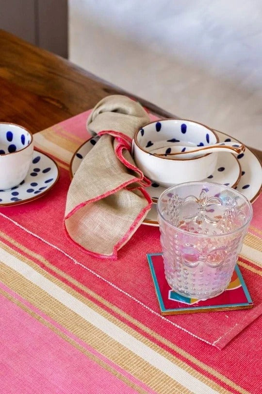 Recoloured Fuchsia Table Runner