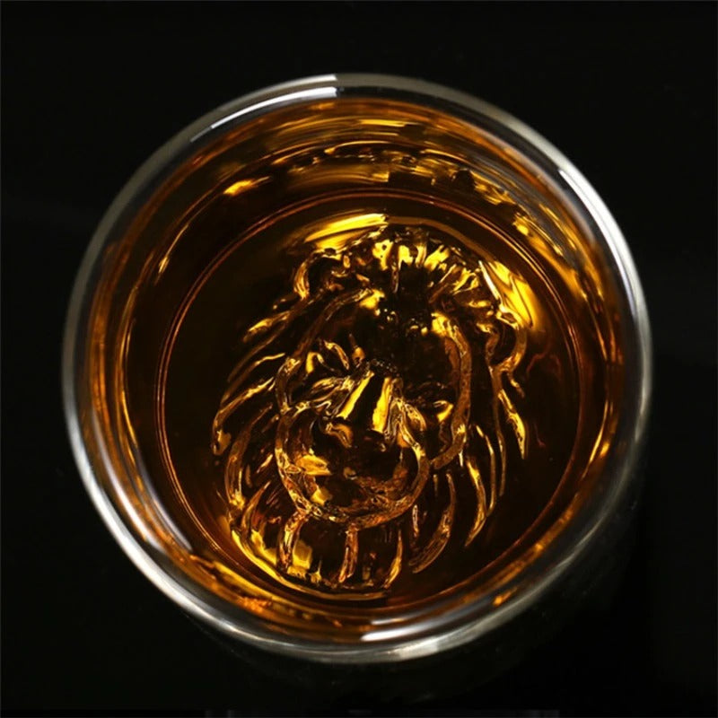 THE LION GLASS-SET OF 2