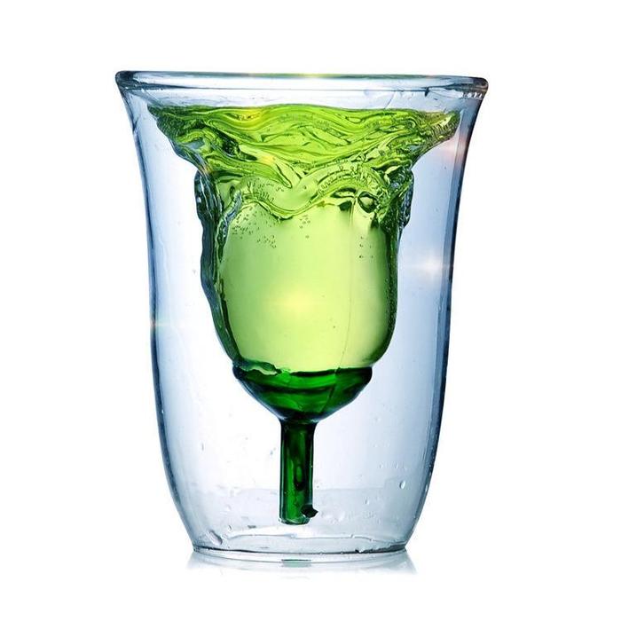 FLORET DOUBLE WALLED GLASS - SET OF 2