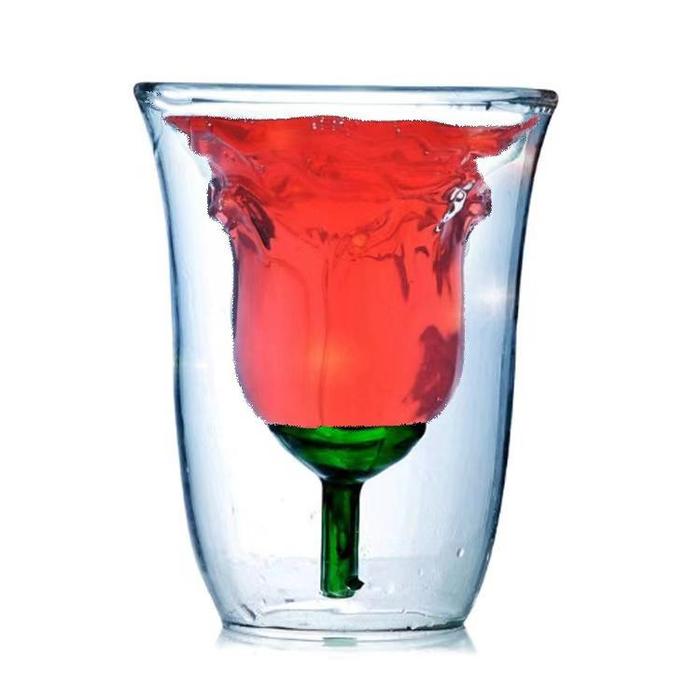 FLORET DOUBLE WALLED GLASS - SET OF 2