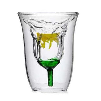 FLORET DOUBLE WALLED GLASS - SET OF 2