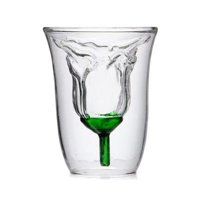 FLORET DOUBLE WALLED GLASS - SET OF 2