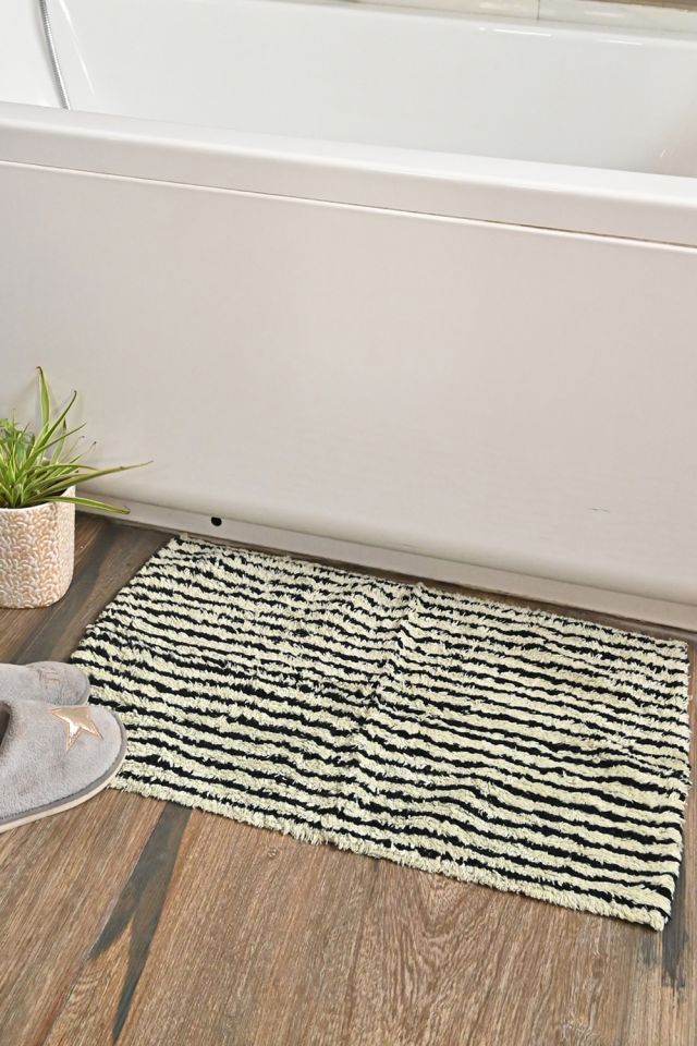 PIN STRIPE COTTON MAT, SAGE GREEN