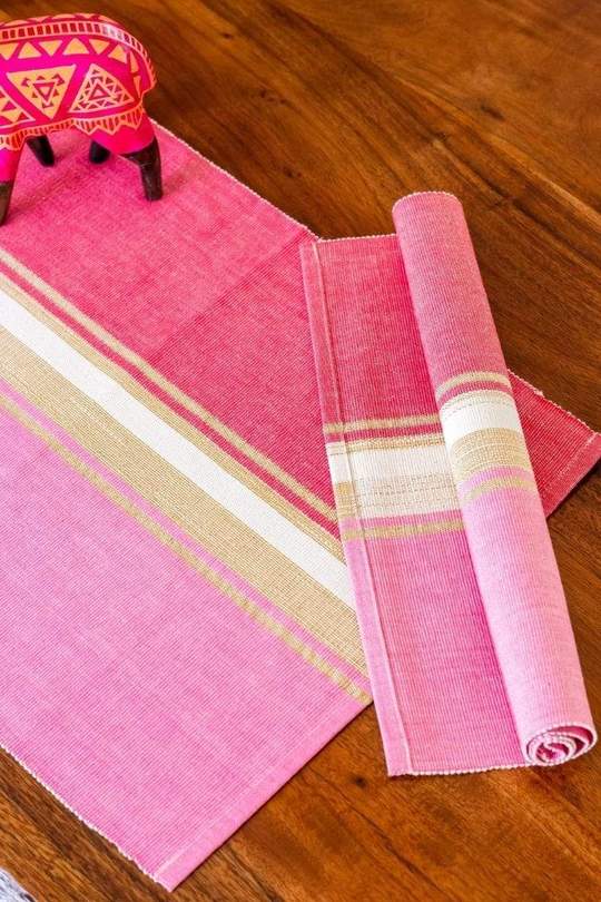 Recoloured Fuchsia Table Mat (Set Of 4)